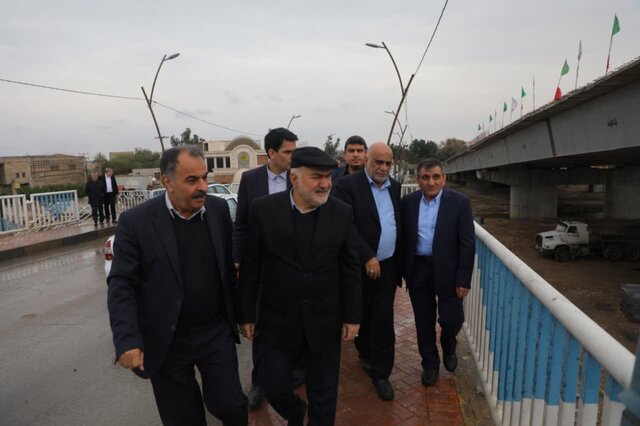 استاندار خوزستان از ۸ پروژه زیرساختی خرمشهر بازدید کرد