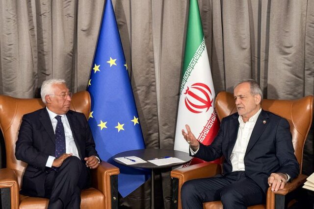 پزشکیان در دیدار رئیس شورای اتحادیه اروپا:مسئول وضعیت فعلی کسانی هستند که از توافق برجام خارج شدند